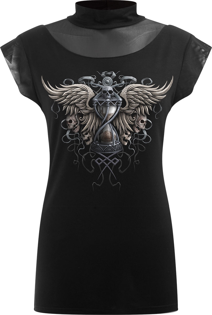 spiral tops - sleeveless,viscose death tops - sleeveless,black skulls tops - sleeveless,skeleton tops - sleeveless,black reaper tops - sleeveless