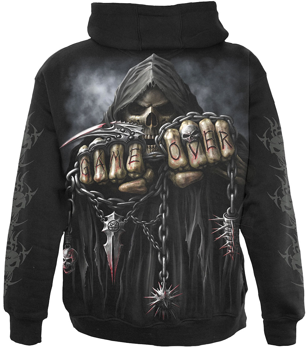 spiral direct death hoodies,black tribal hoodies,black mens hoodies,male tribal hoodies,gothic mens hoodies