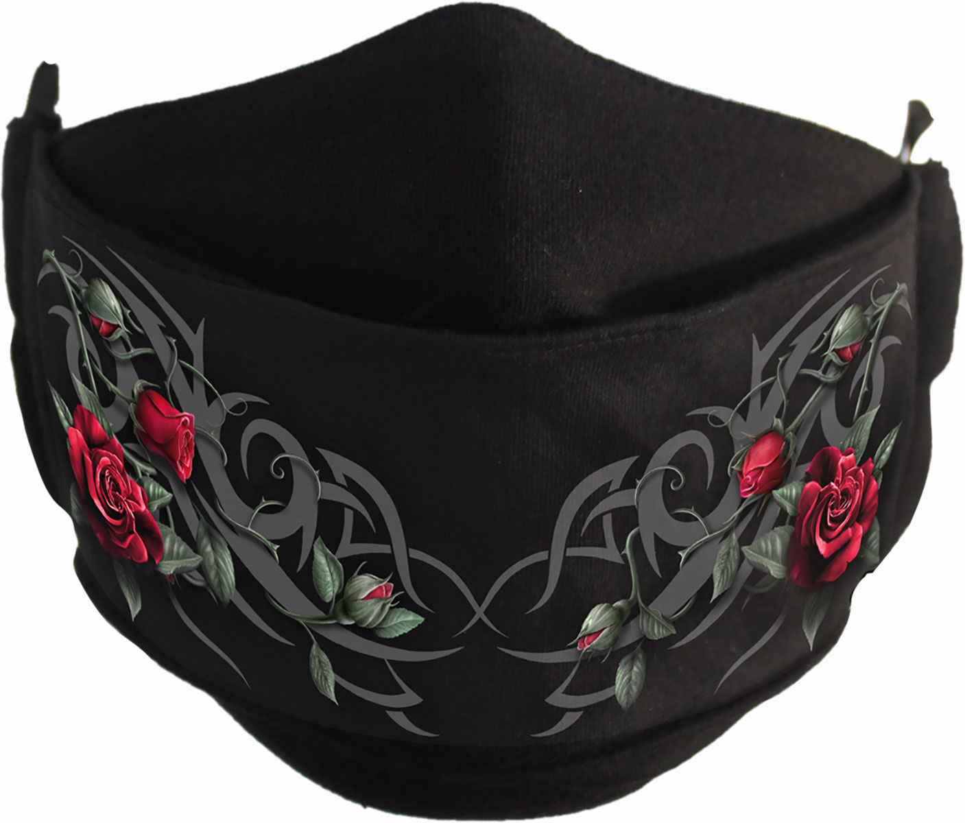 Tribal Rose Premium Cotton Fashion Mask With Adjuster