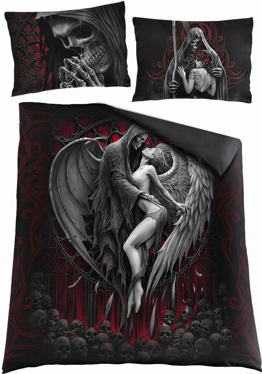 Dead Kiss Double Duvet Cover + Uk And Eu Pillow Case