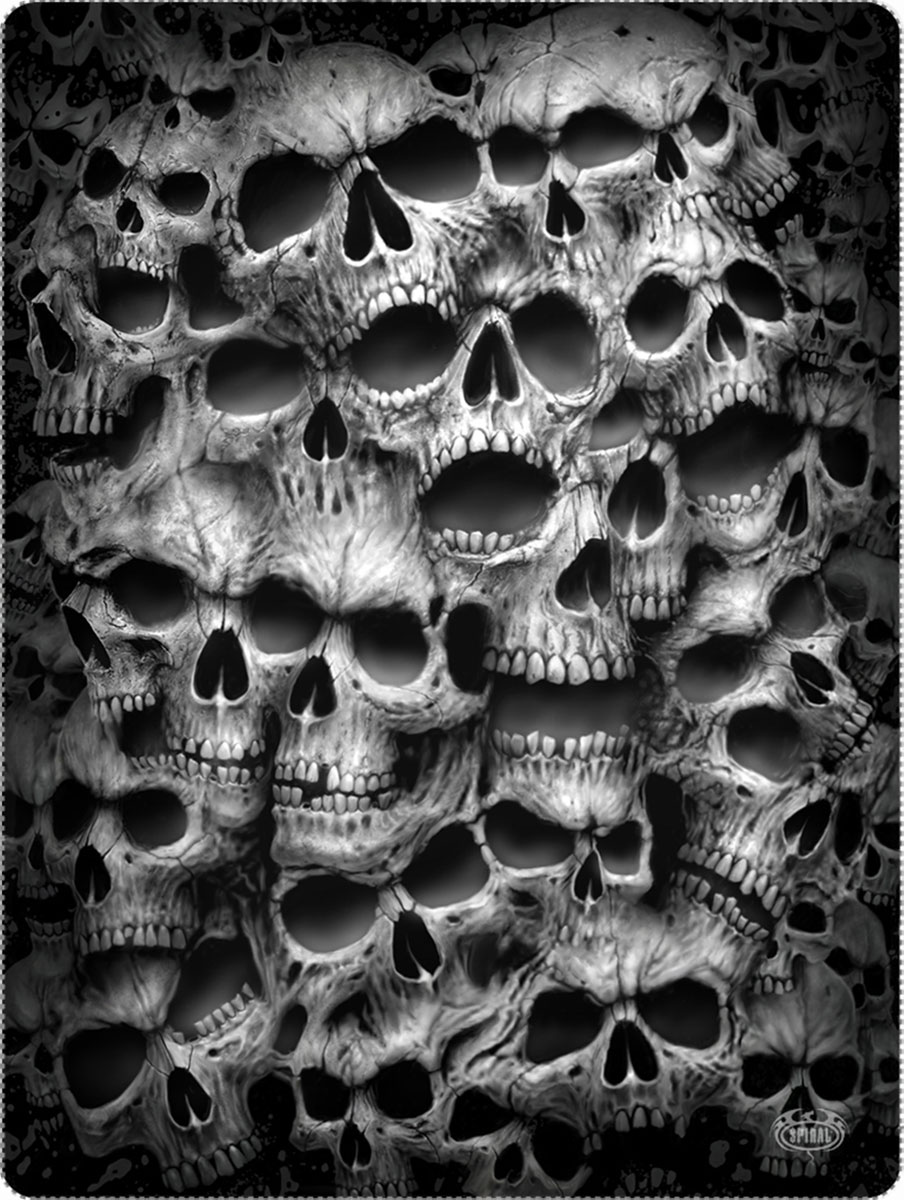Twisted Skulls Fleece Blanket With Double Sided Print