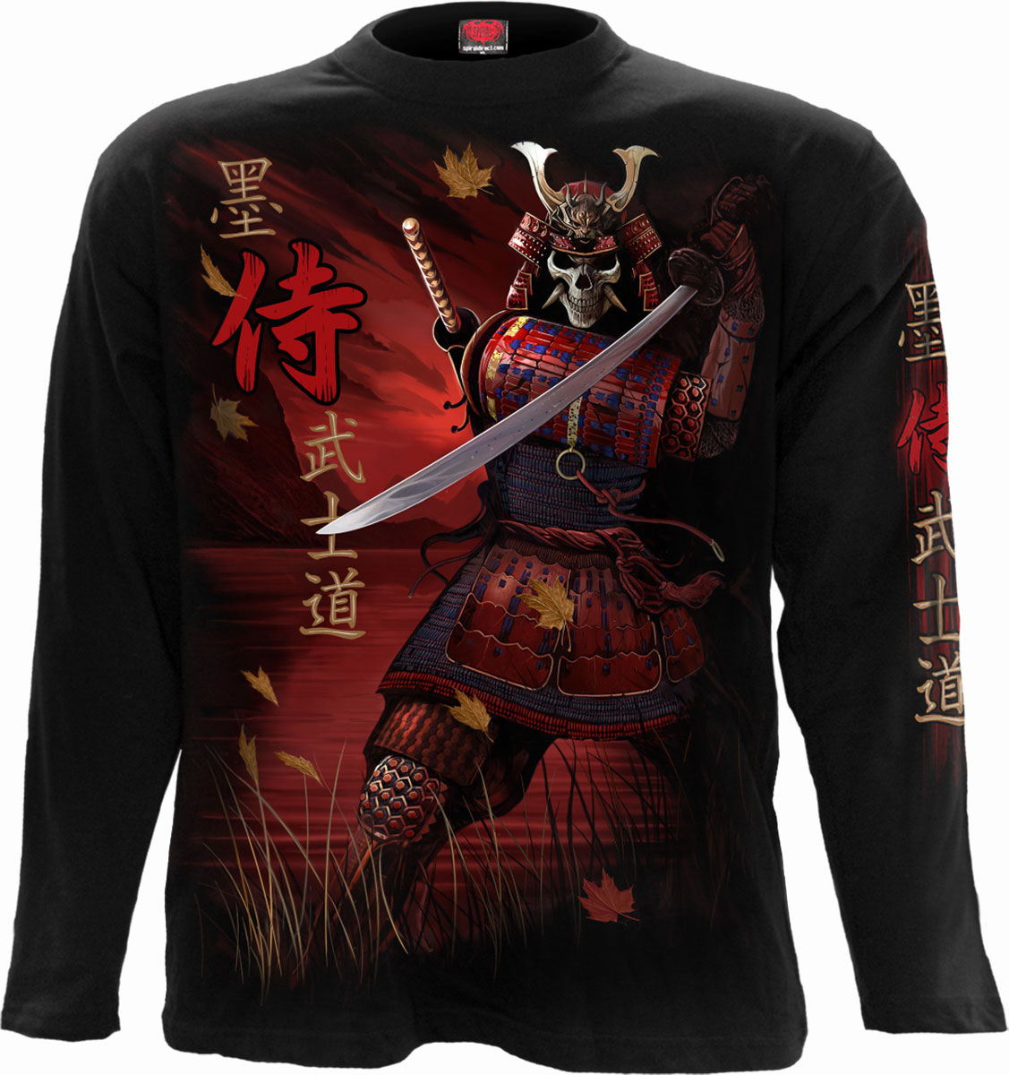 Samurai Longsleeve T-Shirt Black