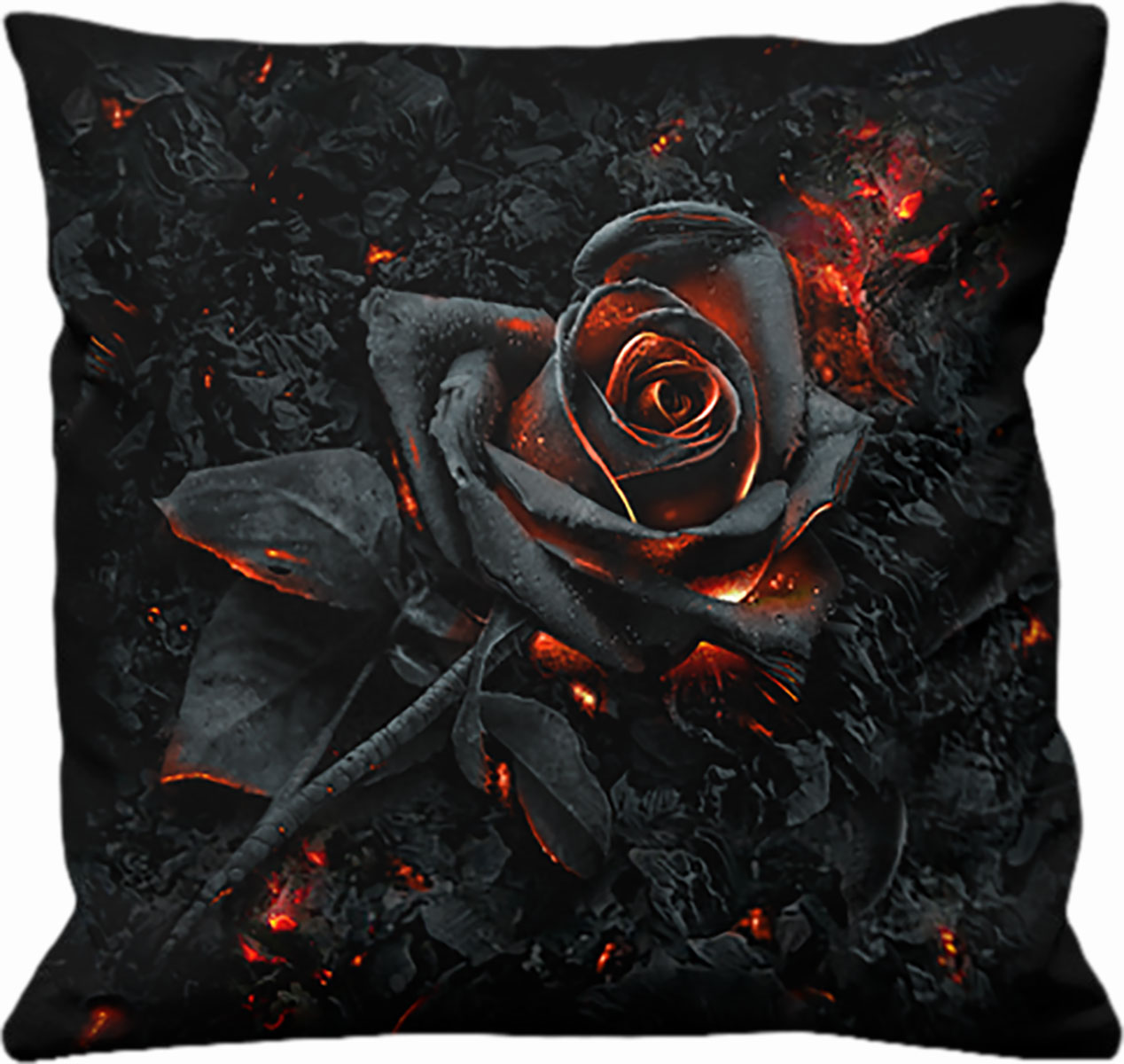Burnt Rose Square Cushion