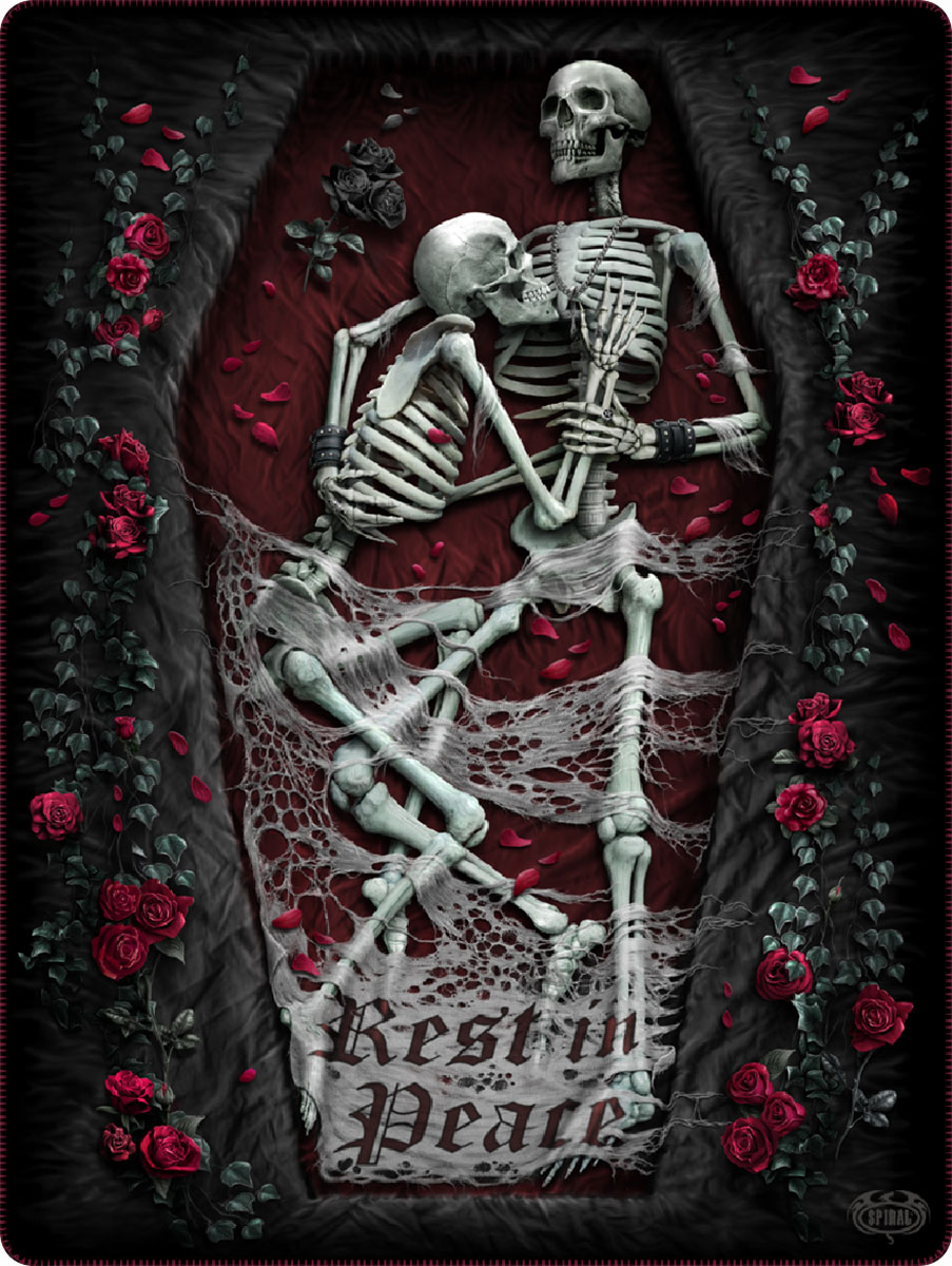 Rest In Peace Fleece Blanket With Double Sided Print