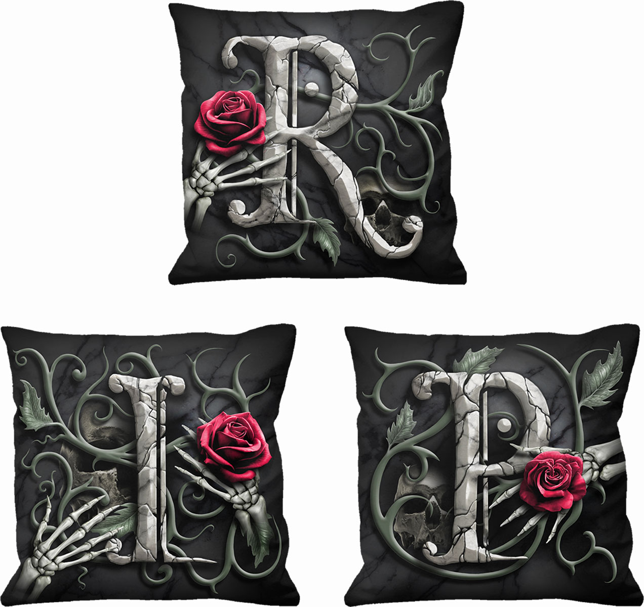 R.I.P. Square Cushion (Set Of 3)