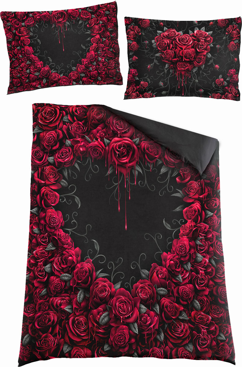 Bleeding Heart Single Duvet Cover + Uk And Eu Pillow Case