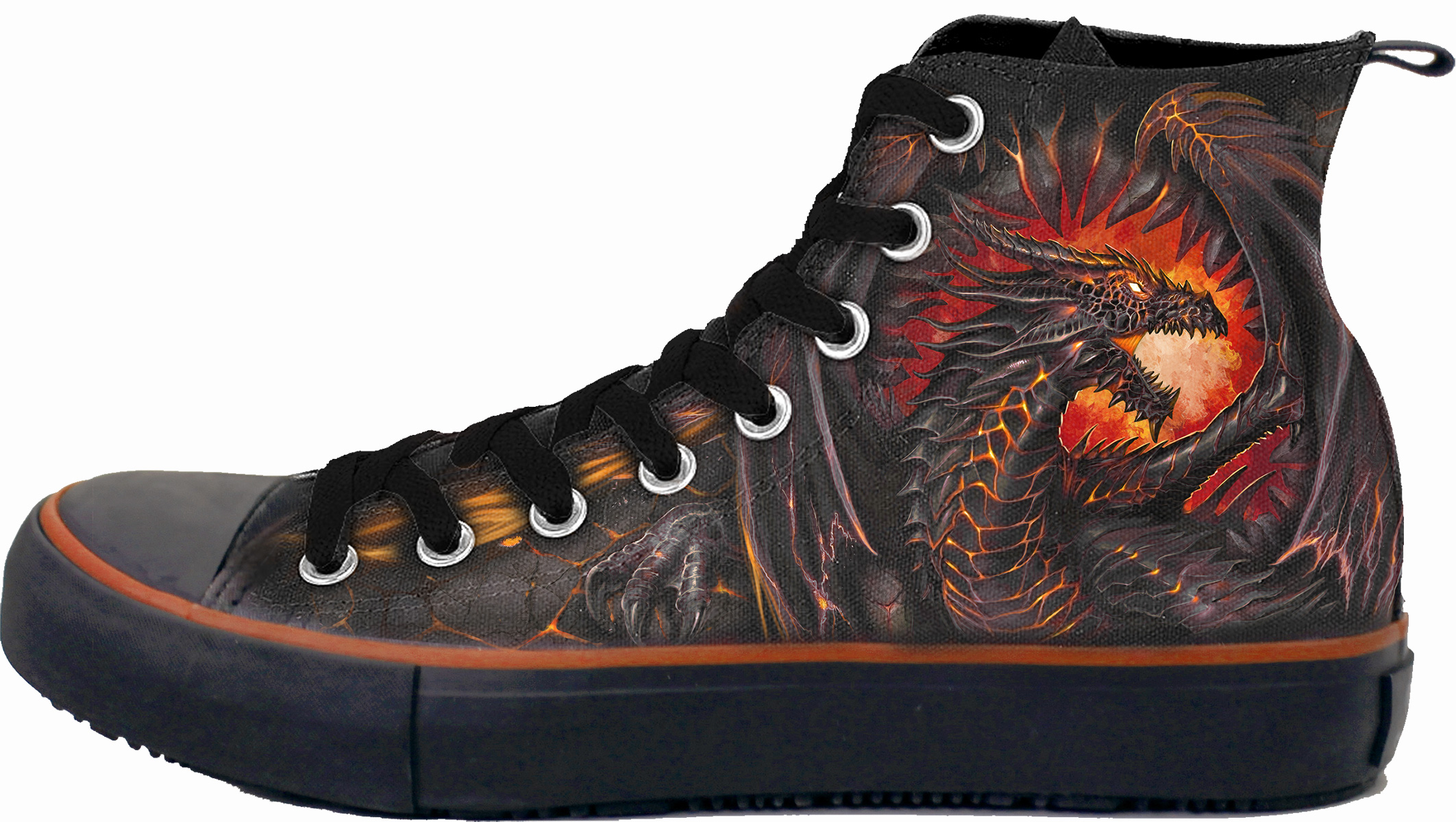Dragon Furnace Sneakers - Men'S High Top Laceup