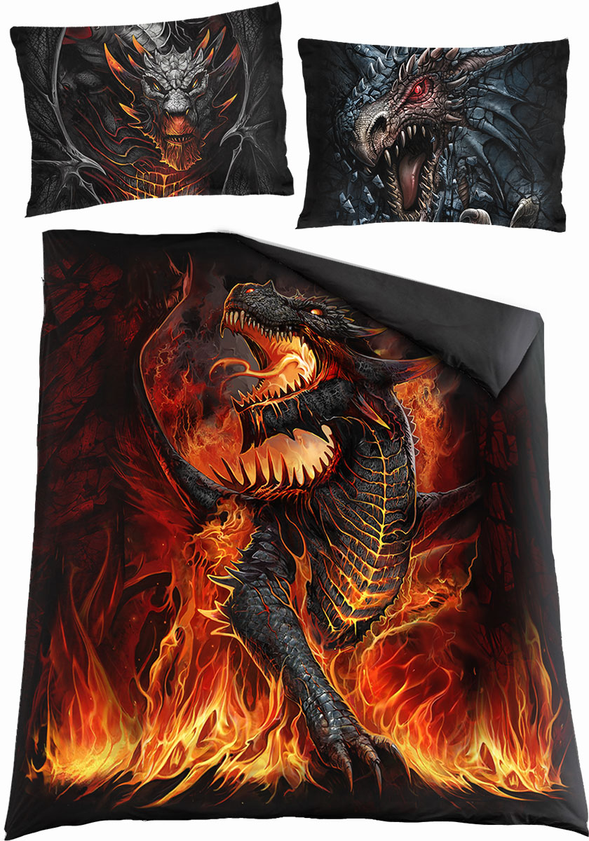 Draconis Double Duvet Cover + Uk And Eu Pillow Case