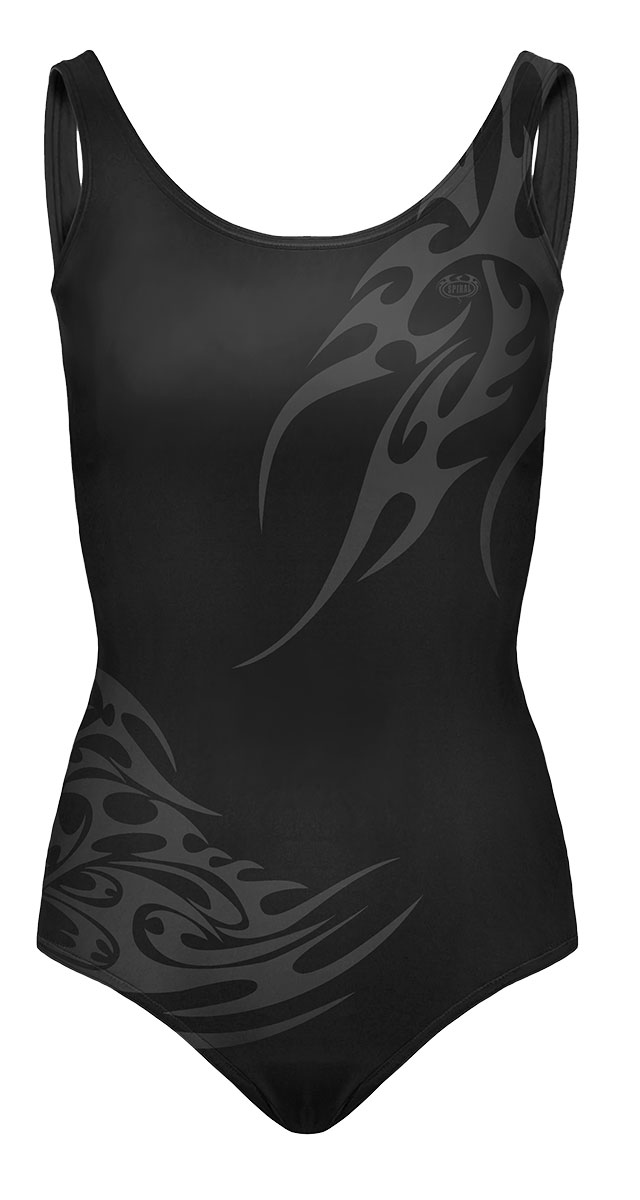 Tribal Wrap Allover Scoop Back Padded Swimsuit