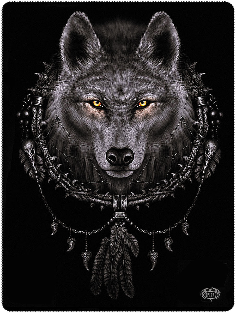 Wolf Dreams Fleece Blanket With Double Sided Print