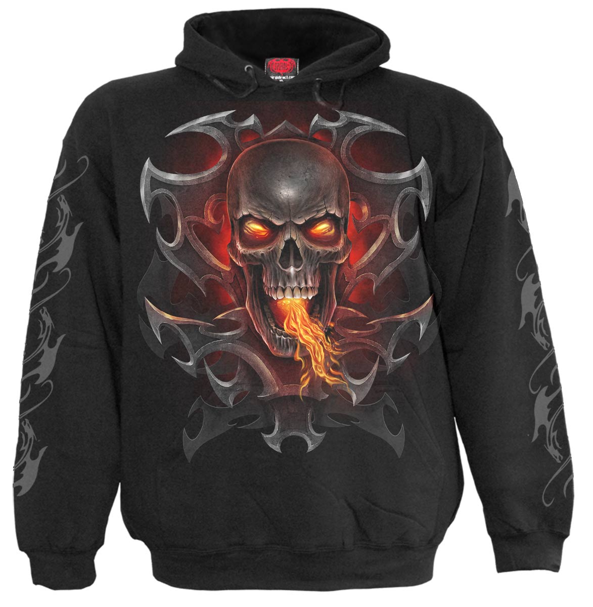 Fire Dragon Kids Hoody Black (Plain)