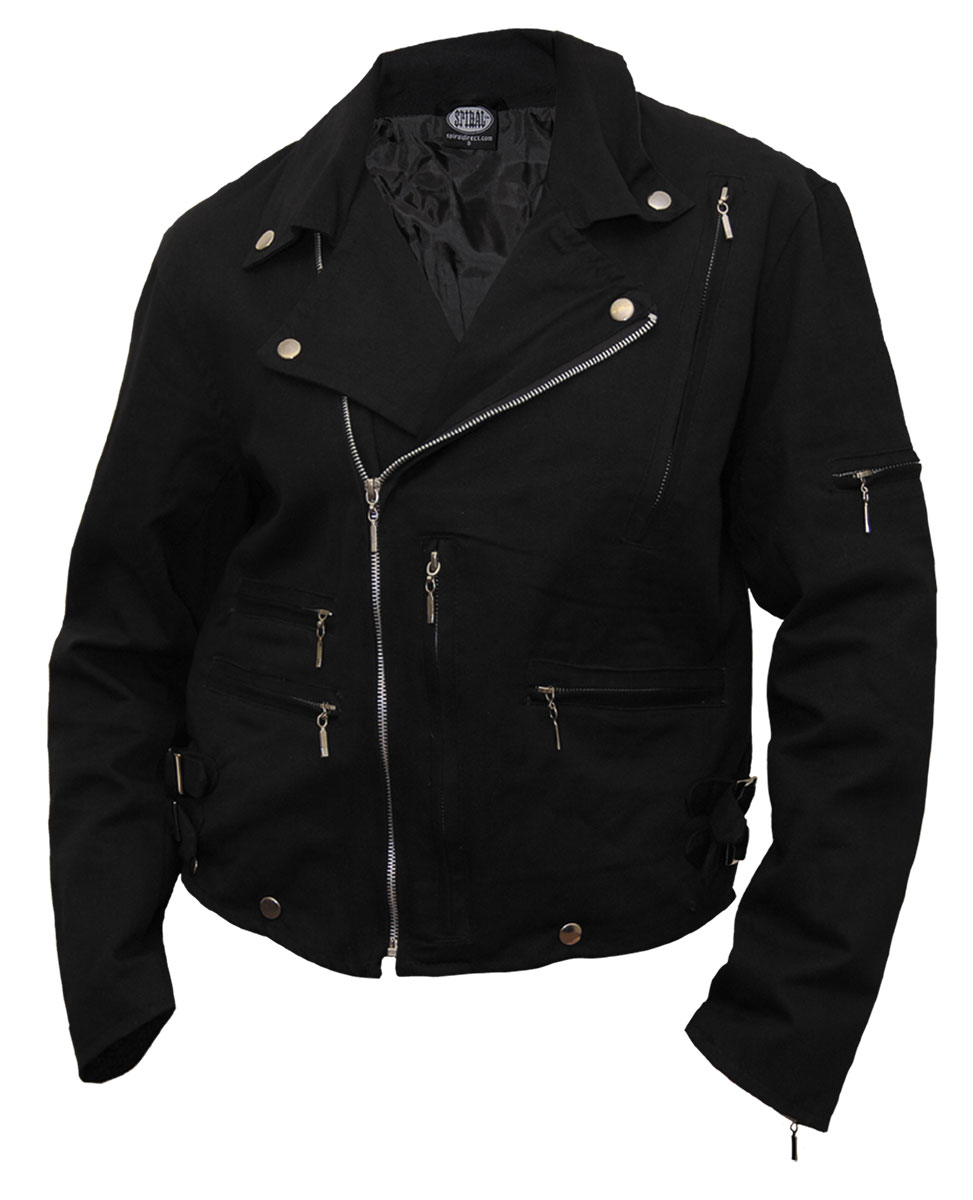 Wolf Chi Lined Biker Jacket Black