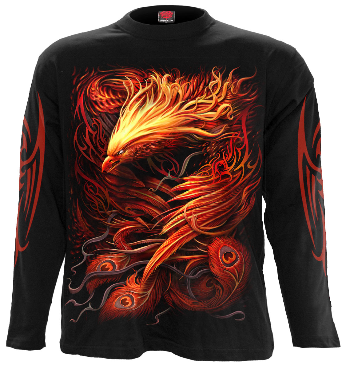 Phoenix Arisen Longsleeve T-Shirt Black