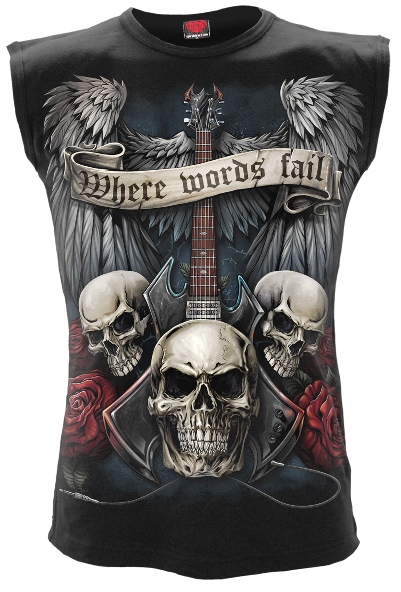 Unspoken Sleeveless T-Shirt Black (Plain)
