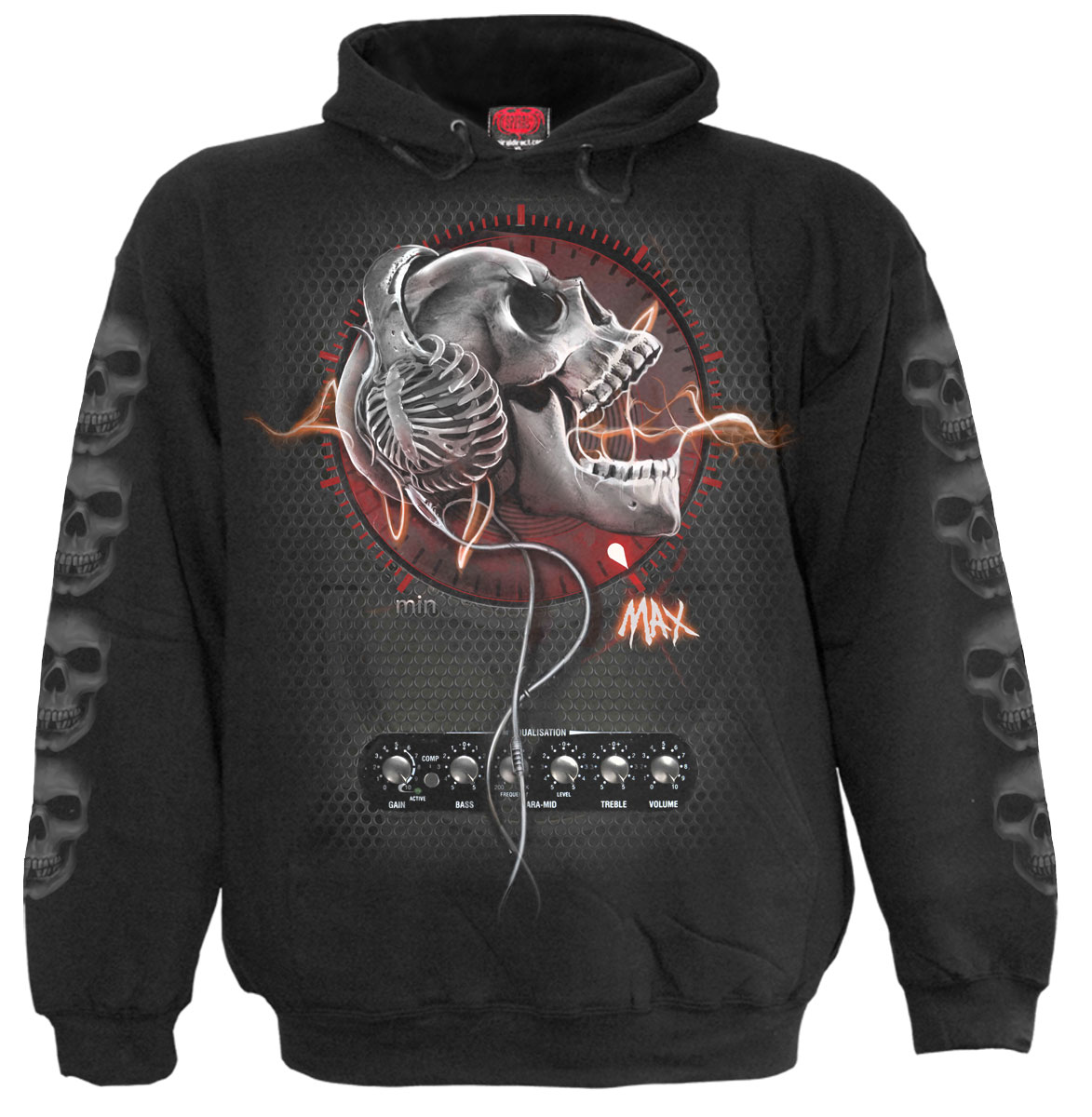 Never Too Loud Kids Hoody Black (Plain)