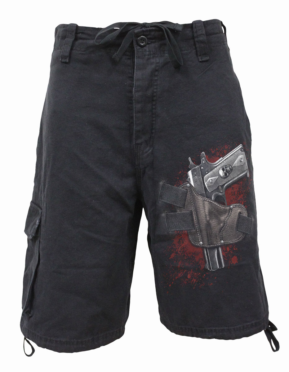 Holster Vintage Cargo Shorts Black (Plain)