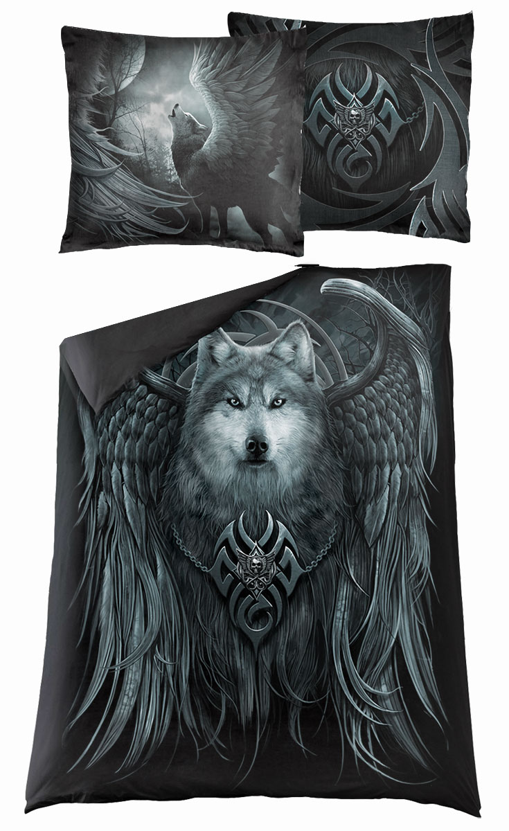 Wolf Spirit Single Duvet Cover + Uk And Eu Pillow Case