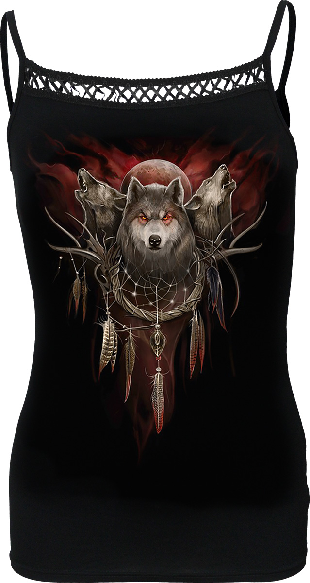 Cry Of The Wolf Cross Trim Camisole